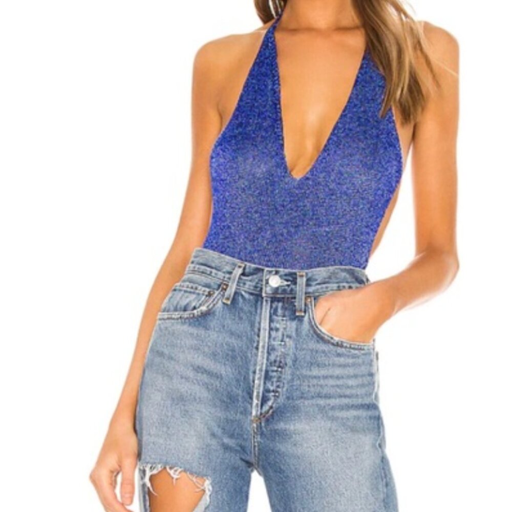 SUPERDOWN  Soarelle Deep V Bodysuit NEW WITH TAGS-